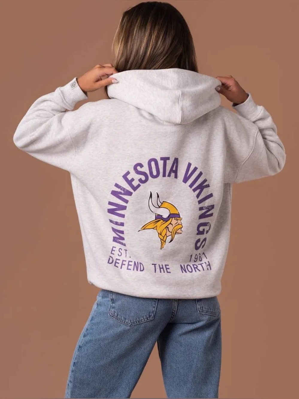 NEW💜Fangirl Minnesota Vikings Sideline Oversized Hoodie $110 Unisex